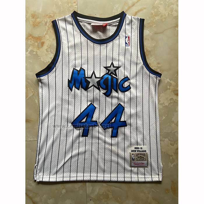Camiseta Orlando Magic Brandon Williams NO 44 Mitchell & Ness 2009-10 Blanco